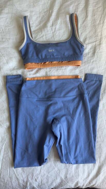 SET ACTIVE Pants - SET ACTIVE avalanche FormCloud Sports Bra & Legging Set